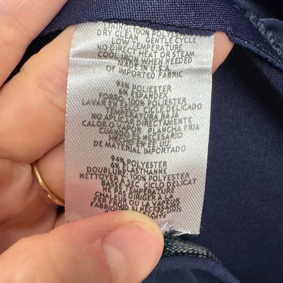 Betsy & Adam Navy Ruffle Maxi Dress - Picture 8 of 15